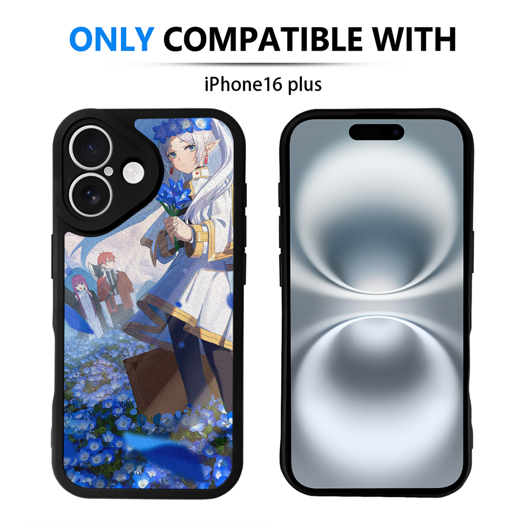 （画像用） 葬送のフリーレン Frieren 【iPhone 16シリーズ対応】シリコンスマホケース（レザー調） 材質：シリコン